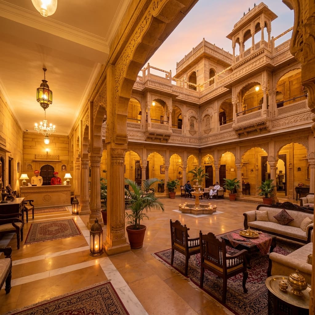Golden sandstone dining hall